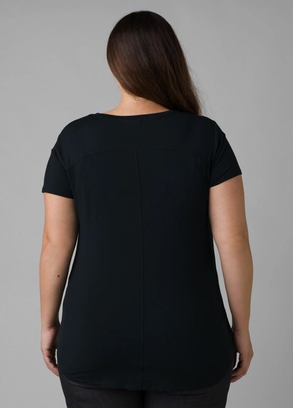 Prana - Foundation Short Sleeve Plus - Black