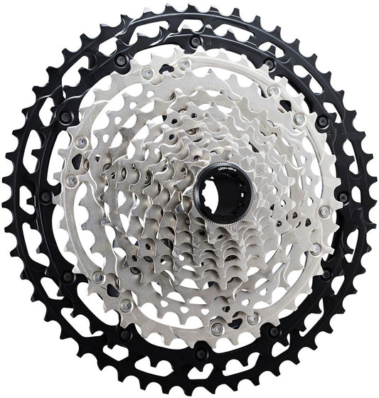 Shimano - XT CS-M8100 Cassette - 12-Speed, 10-51t, Silver/Black, Micro Spline