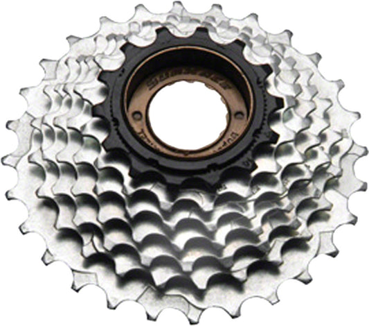 SunRace - M2A 7-speed Freewheel - 14-28t, Chrome/Black
