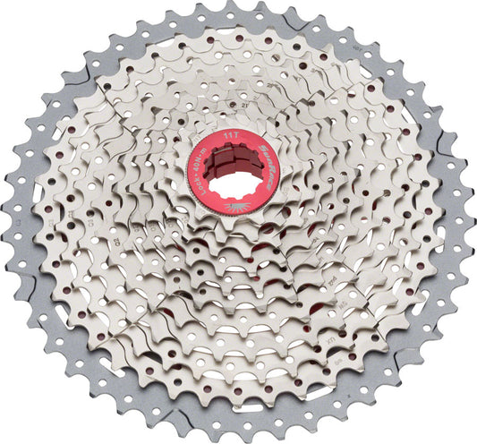 SunRace - MX8 Cassette - 11 Speed, 11-46t, Silver - Silver