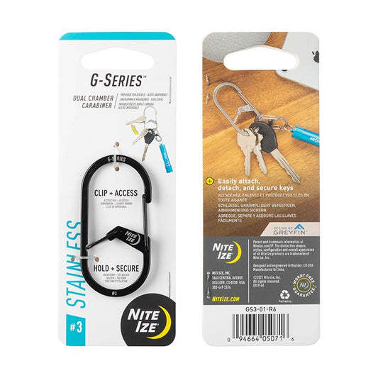 Nite Ize - G-Series Dual Chamber Carabiner - Black