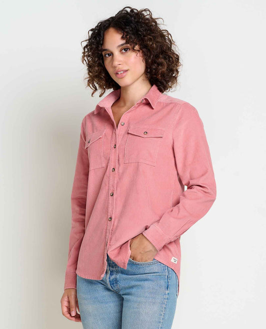 Toad and Co - Scouter Cord Long Sleeve Shirt - Women's - Rose