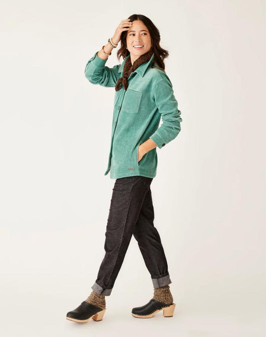 Carve Designs - Hudson Stretch Cord Shacket - Henna
