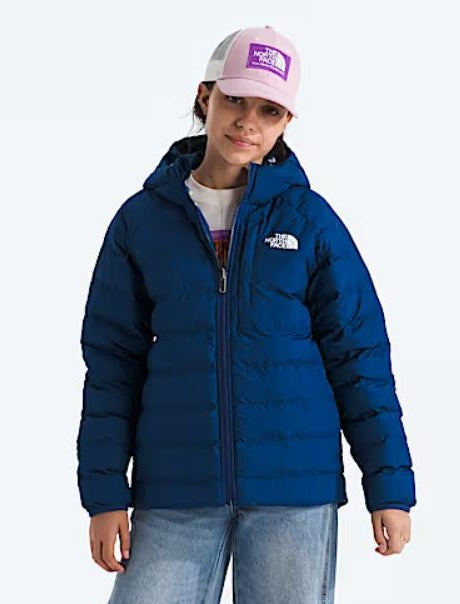 The North Face - Reversible Perrito Hooded Jacket - Girls' - Estate Blue