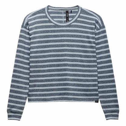 Prana - Cozy Up Long Sleeve Crew - Glacier Skies Stripe