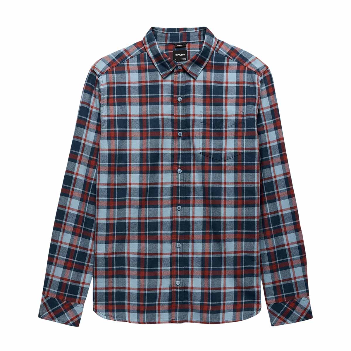 Prana - Los Feliz Flannel Shirt - Glacier Skies