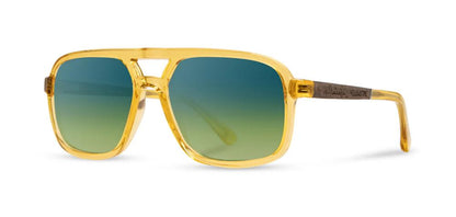 Camp Eyewear - Glacier - Black / Walnut; HD Plus Polarized Blue Flash