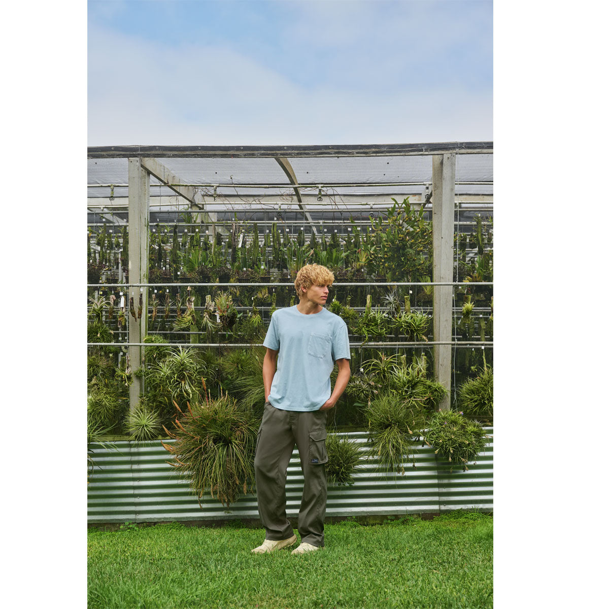 Prana - Everyday Relaxed Pocket Tee - Glacier Skies
