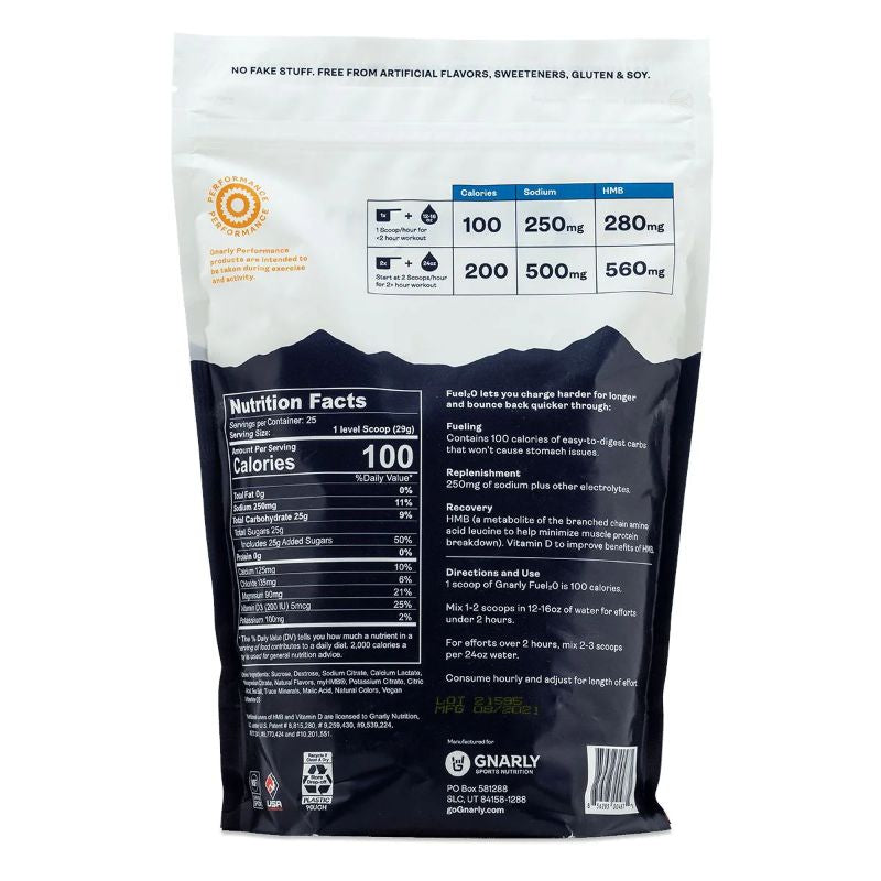 Gnarly Nutrition - Gnarly Fuel2O - Limeade - Caffeine-Free