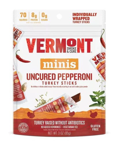 Vt Smoke And Cure - Go Pack 6ct Mini Meat Stick - Cracked Pepper