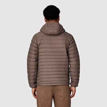 Outdoor Research - Men's Transcendent Down Hoodie - Gravel