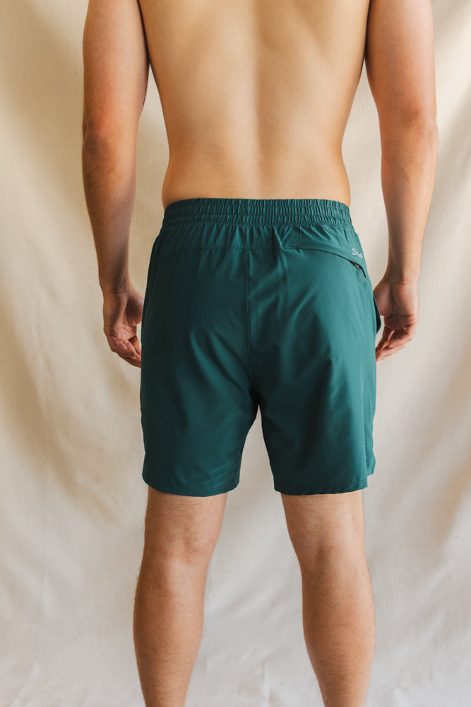 The Green Way | Green Deck Stripe Ball Hammock® 7 Inch Athletic Shorts