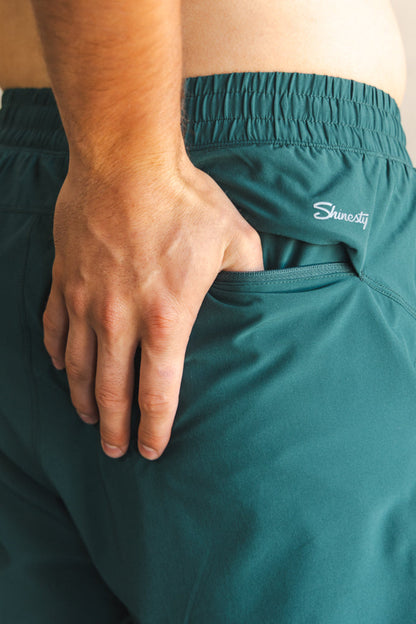 The Green Way | Green Deck Stripe Ball Hammock® 7 Inch Athletic Shorts