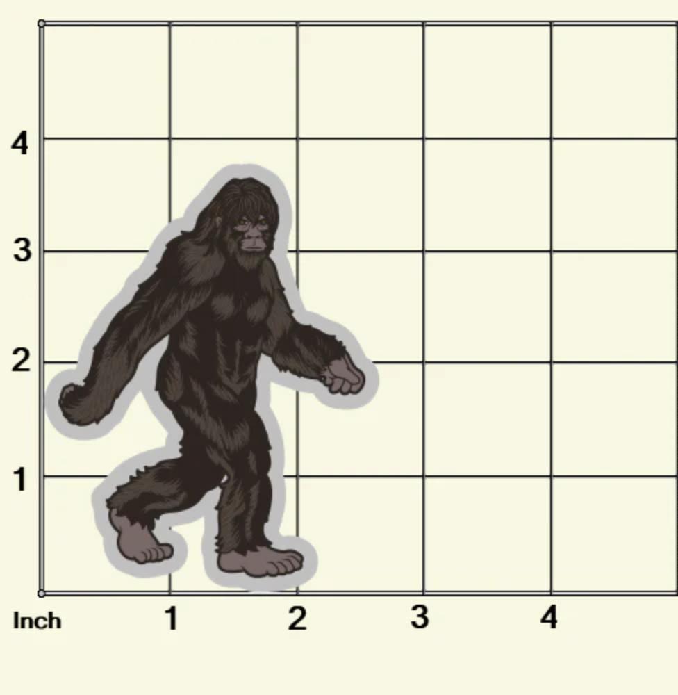 Heart Sticker - Bigfoot Stroll