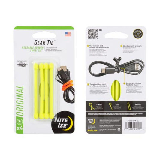 Nite Ize - Gear Tie Reusable Rubber Twist Tie - Coyote