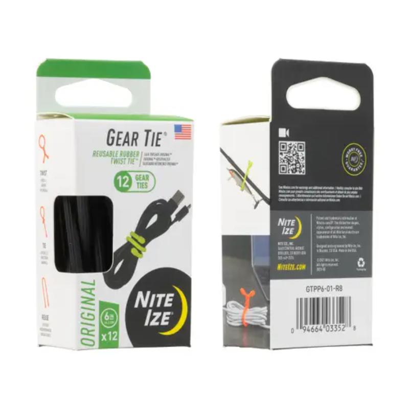 Nite Ize - Gear Tie ProPack - 6 - Assorted