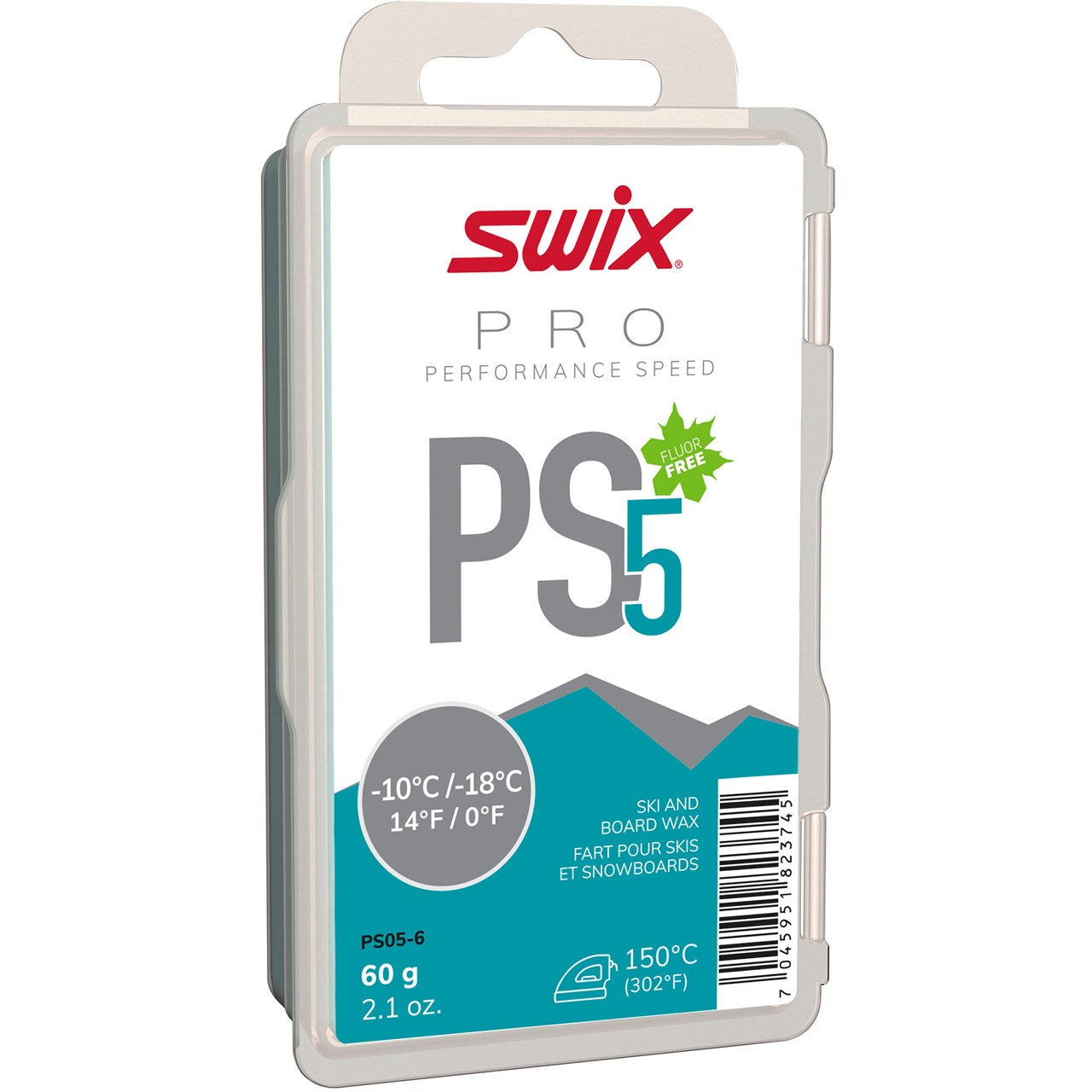 Swix - PS5 -10C/-18C Wax - Turquoise