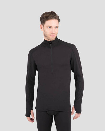 Terramar - 2.0 Men's Thermolator Performance Half Zip - Black