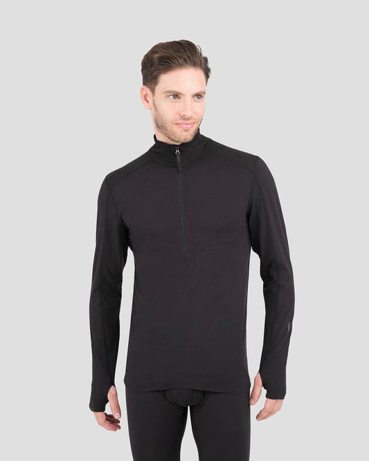 Terramar - 2.0 Men's Thermolator Performance Half Zip - Black