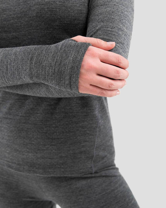 Terramar - 2.0 Women's Ultra Merino Scoop - Charcoal Heather