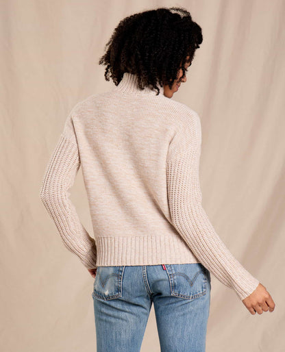 Toad & Co - Women's Tupelo Cable Sweater - Oatmeal