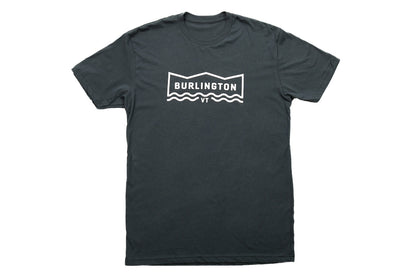 HelloBurlingtonVT - Hello Burlington Classic Tee - Blue