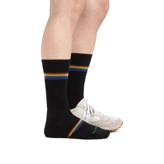 Darn Tough - Prism Micro Crew Lightweight with Cushion Men's - Black