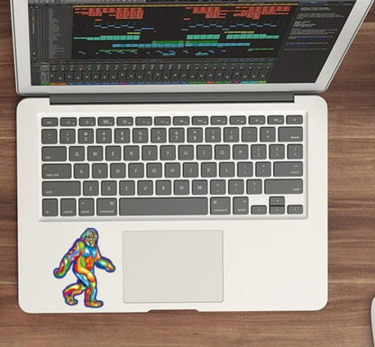 Heart Sticker - Colorful Bigfoot Stroll