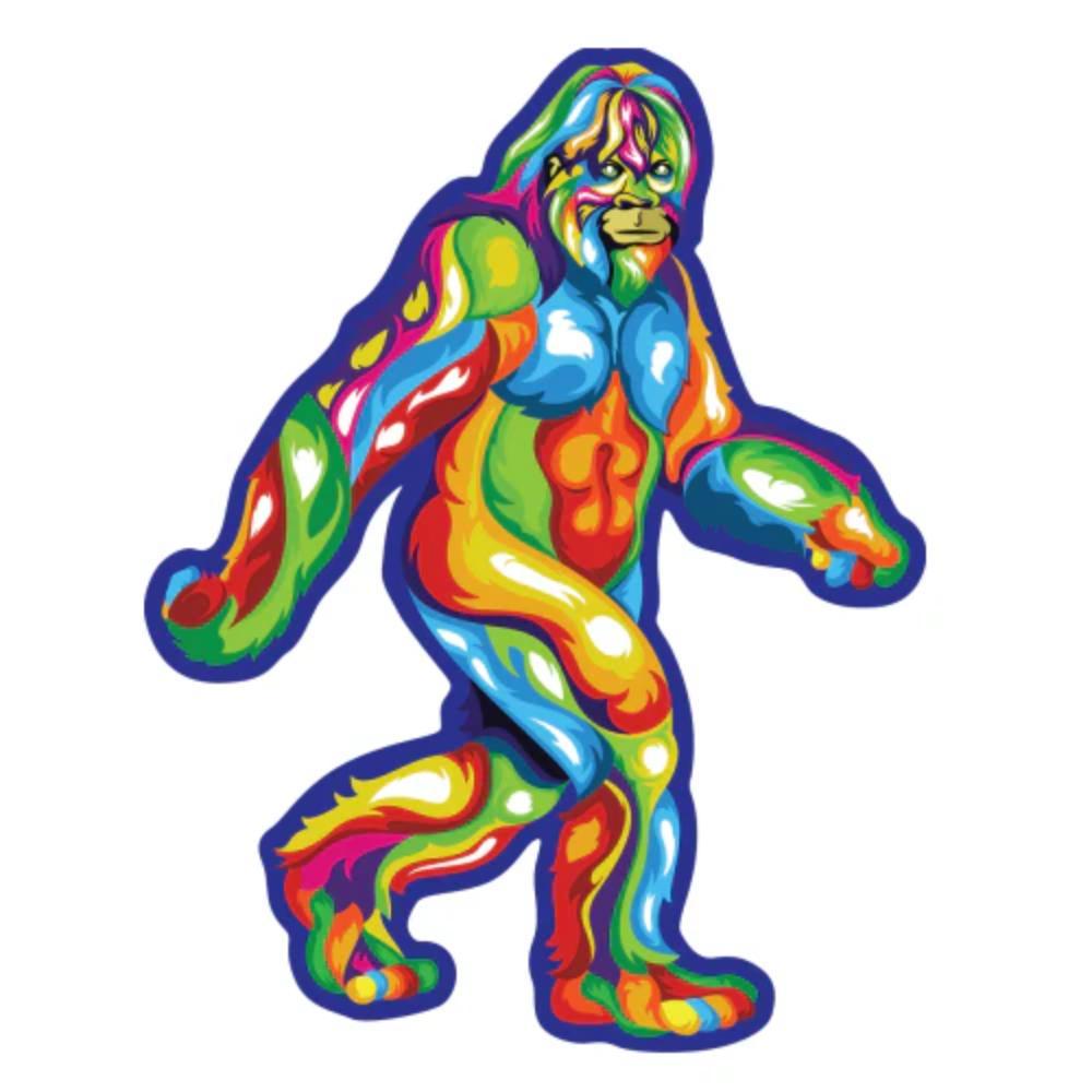 Heart Sticker - Colorful Bigfoot Stroll