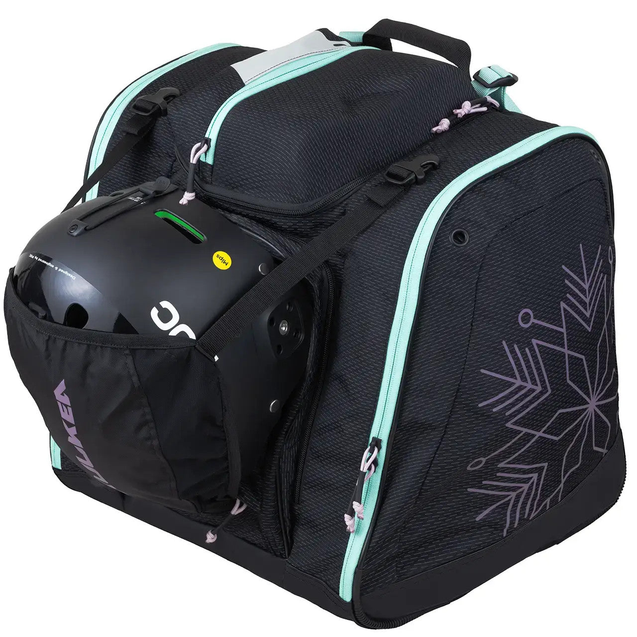 Kulkea - Powder Trekker Boot Bag - Black Teal Orchid