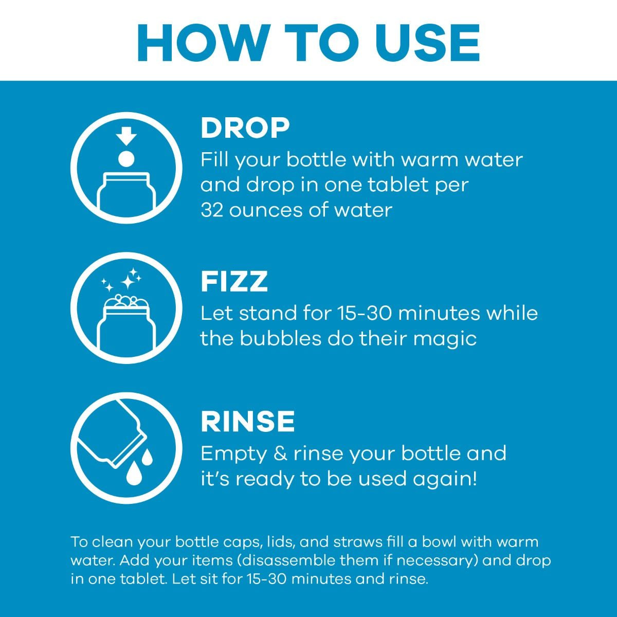 Hydro Flask - Natural Cleaning Tablets 15Ct. - Misc