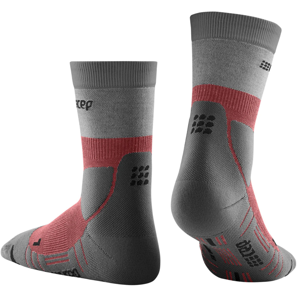 CEP - Hiking Light Merino Mid Cut Socks - Women's - Berry/Grey