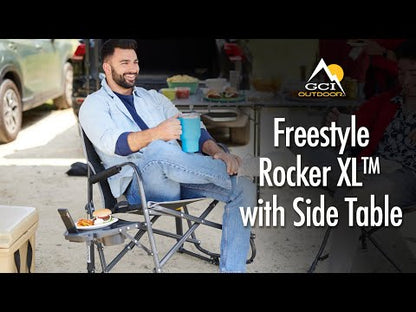 GCI Outdoor - Freestyle Rocker XL w Side Tbl - Black
