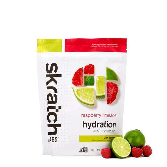 Skratch Labs - Hydration Sports Drink Mix - Raspberry Limeade with Caffeine