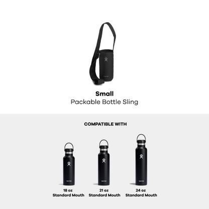 Hydro Flask - Medium Packable Bottle Sling - Black
