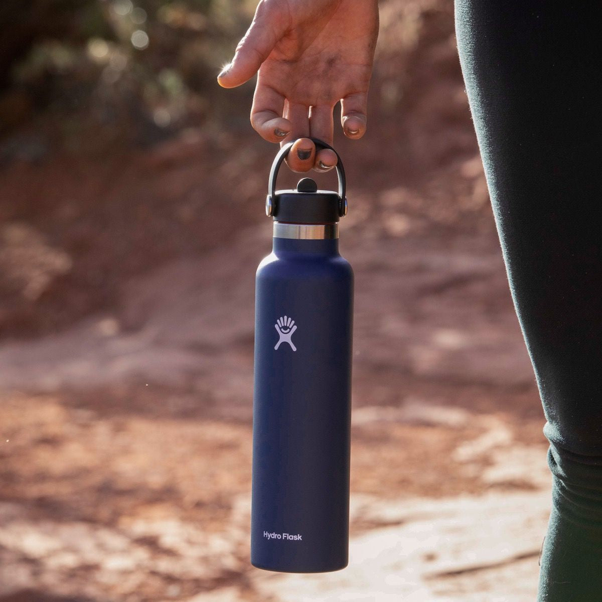 Hydro Flask - 24oz Standard Mouth Flex Straw Cap - Indigo