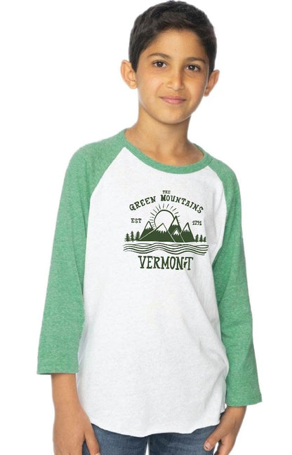 New Duds - Green Mountain Youth Baseball Tee - Dark Green