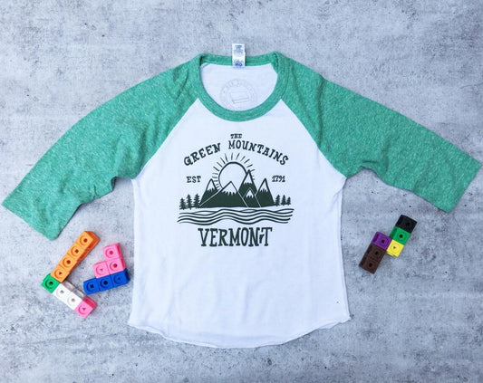 New Duds - Green Mountain Youth Baseball Tee - Dark Green
