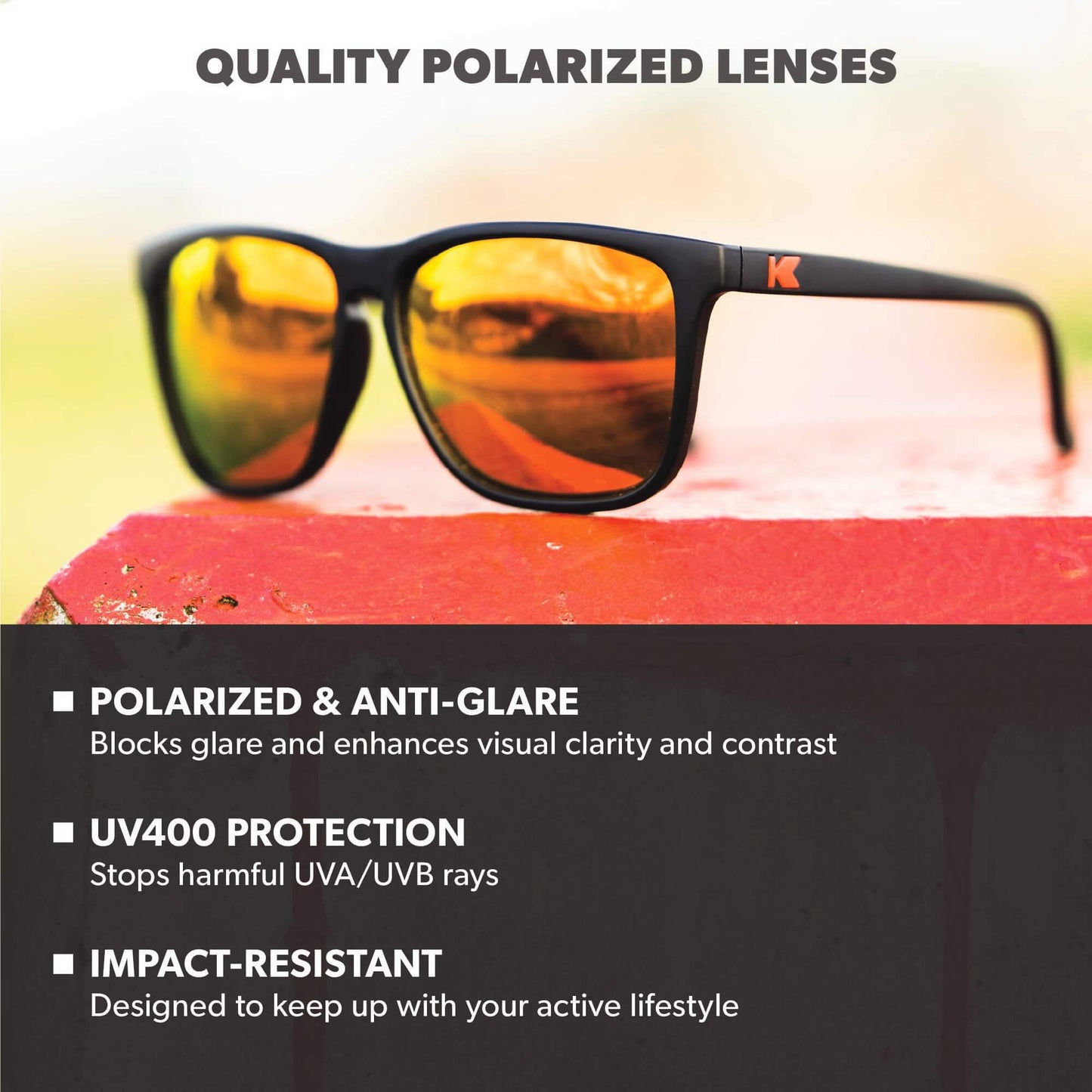 Matte Black / Red Sunset Fast Lanes