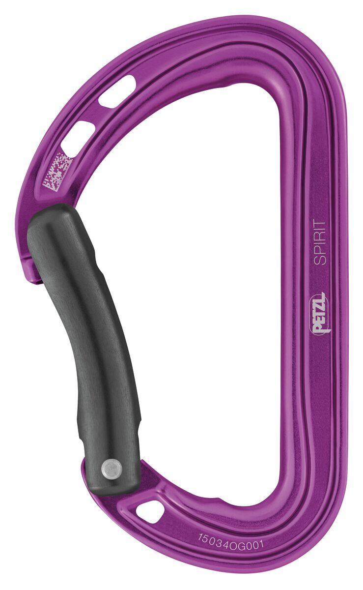 Petzl - Spirit Bent Gate Carabiner - Violet