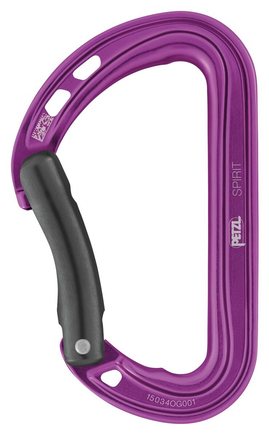Petzl - Spirit Bent Gate Carabiner - Violet