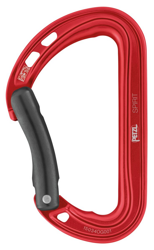 Petzl - Spirit Bent Gate Carabiner - Red