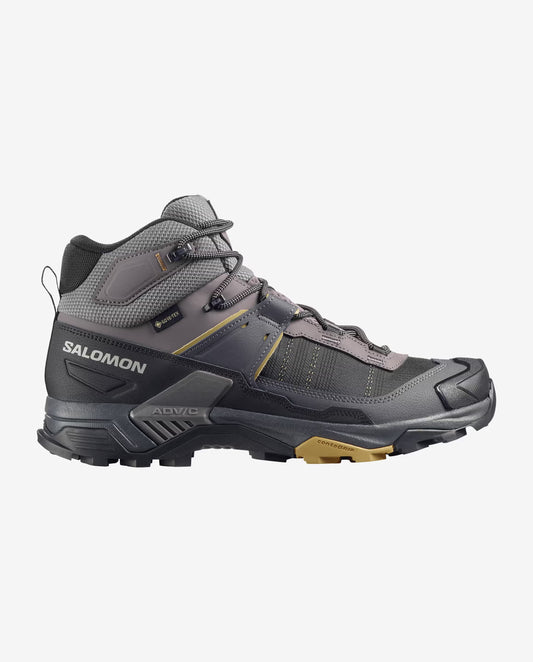 Salomon - X Ultra 5 Mid GTX M - Dark Gull Gray/Asphalt/Willow