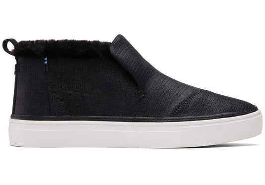 Toms - Paxton Sneaker - Women's - Blk Embs Lthr/Faux
