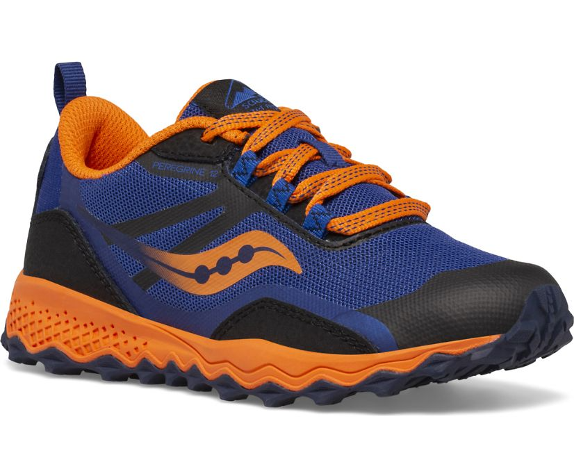Saucony - Big Peregrine 12 Shield Kids' - Navy/Orange
