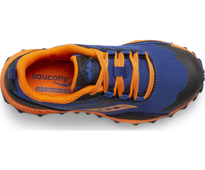 Saucony - Big Peregrine 12 Shield Kids' - Navy/Orange
