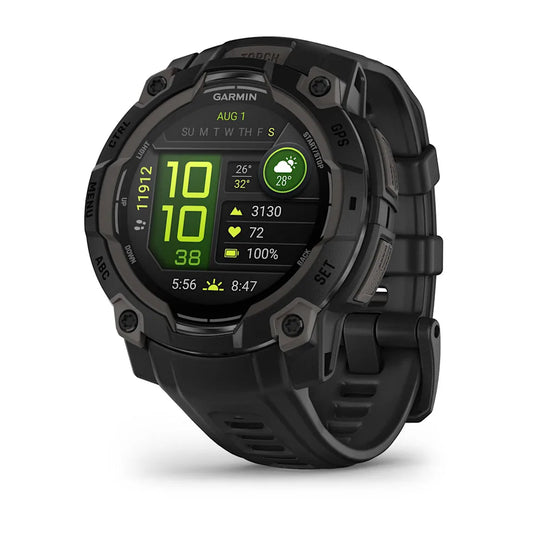 Garmin - Instinct 3 - 45mm Solar - Black/Black
