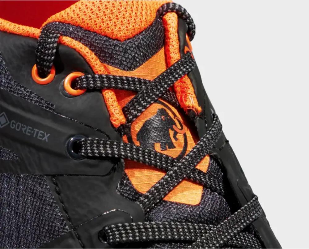 Mammut - Sertig II Low GTX - Men's - Black-Vibrant Orange
