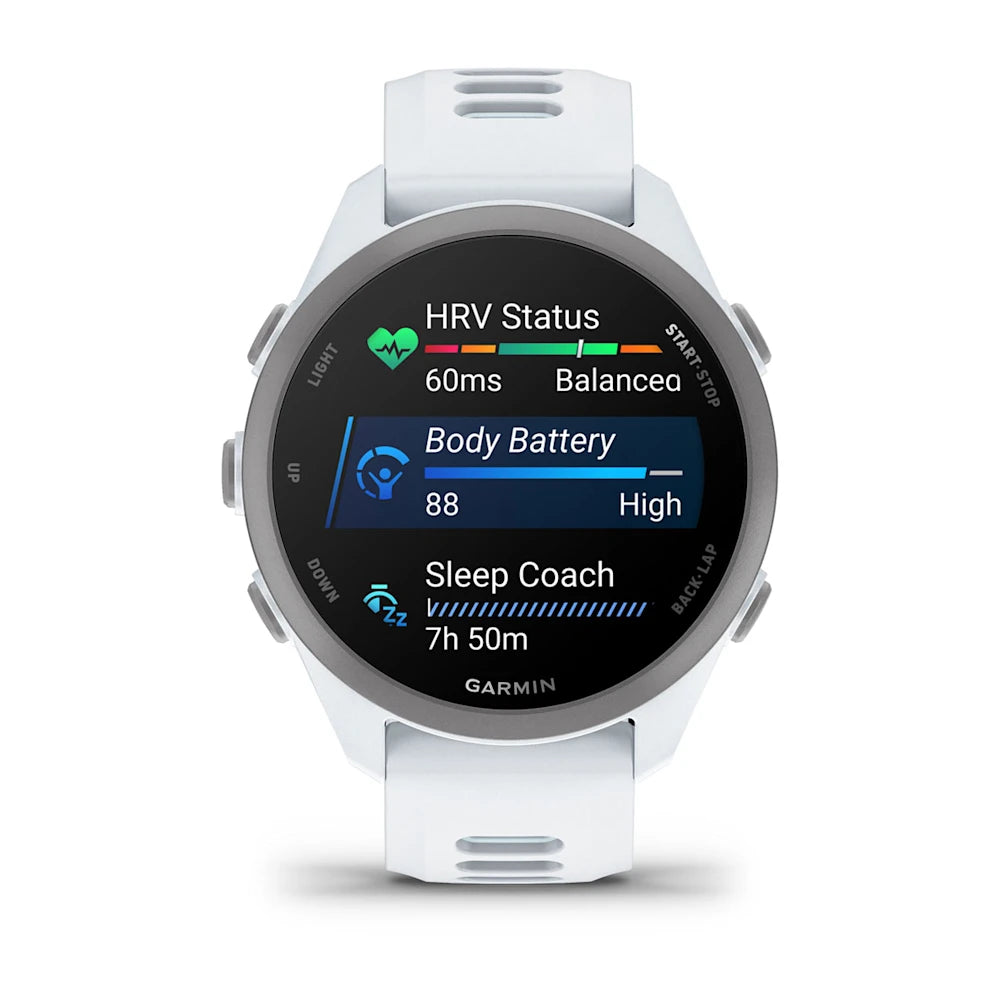 Garmin - Forerunner 170 Music - Whitestone/ Cloud Blue