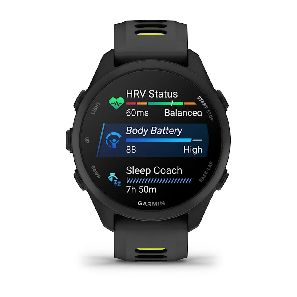 Garmin - Forerunner 170 Music - Black/ Amp Yellow